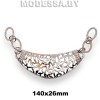 1408 Украшение металл 140х26мм Ц:Никель