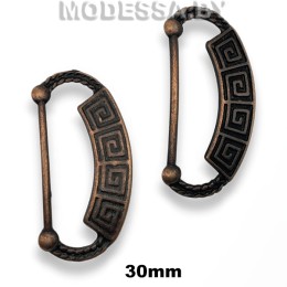 187 Украшение металлическое 30мм Ц:Медь