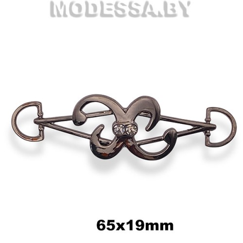 20629 SH Украшение 65х19мм Ц:Чёрный никель