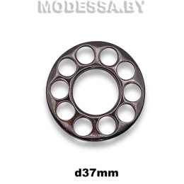 2092 Пряжка металлическая d37мм Ц:Чёрный никель