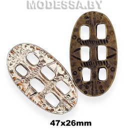 2182 Пряжка металлическая 47х26мм 