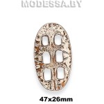 2182 Пряжка металлическая 47х26мм Ц:Никель