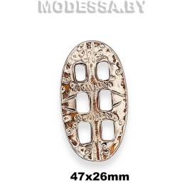 2182 Пряжка металлическая 47х26мм Ц:Никель