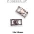 2837 Пряжка металлическая 18х10мм 