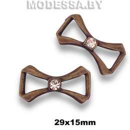 2938 Украшение металлическое 29х15мм Ц:Антик 