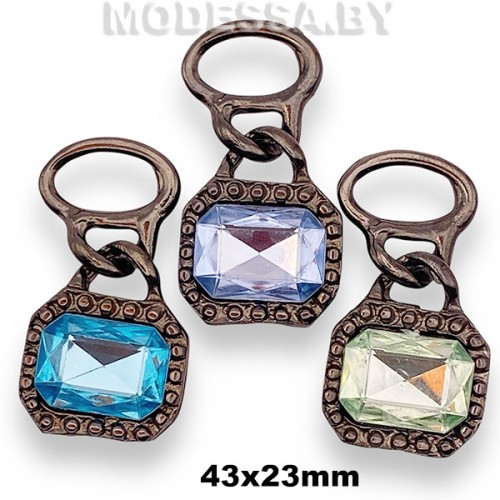 3085 Пряжка металлическая 43х23мм 