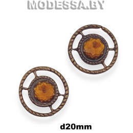 3152 Украшение металлическое d20мм Ц:Антик