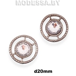 3152 Украшение металлическое d20мм Ц:Никель 