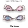 3168 Пряжка металлическая 65х18мм 