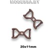 799 Украшение металлическое 20х11мм Ц:Антик