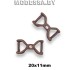 799 Украшение металлическое 20х11мм Ц:Антик
