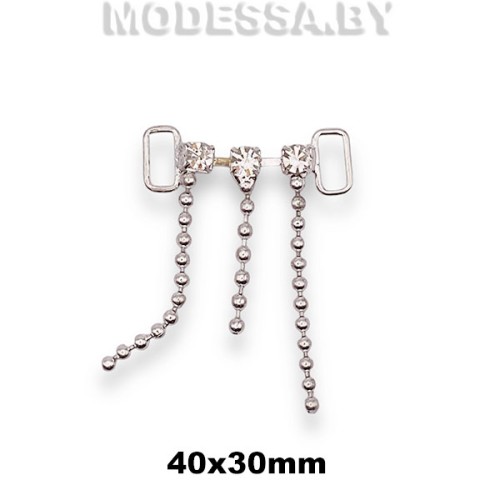 84 КС Пряжка металлическая 40х30мм Ц:Никель