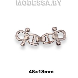871 Пряжка металлическая 48х18мм Ц:Никель 