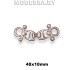 871 Пряжка металлическая 48х18мм Ц:Никель 