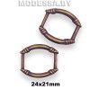 880 Пряжка металлическая 24х21мм Ц:Антик 