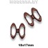 94 Украшение металлическое 18х17мм Ц:Медь 