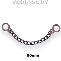 02525 Вешалка-цепочка 90мм Ц:Чёрный никель