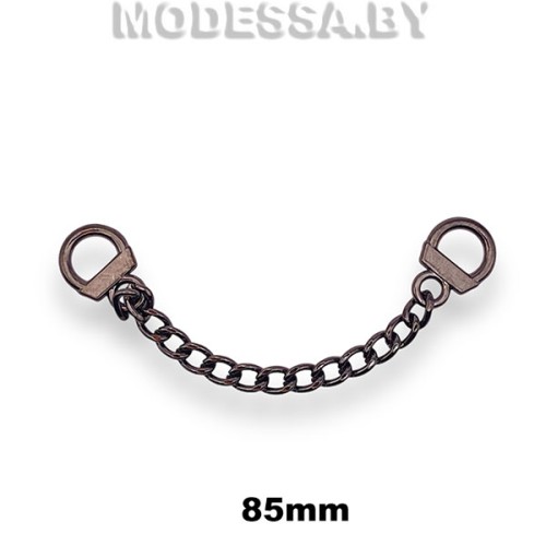 V1798 Вешалка-цепочка 85мм Ц:Чёрный никель