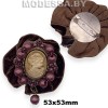 0977 CSH Брошь 53х53мм Ц:Коричневый