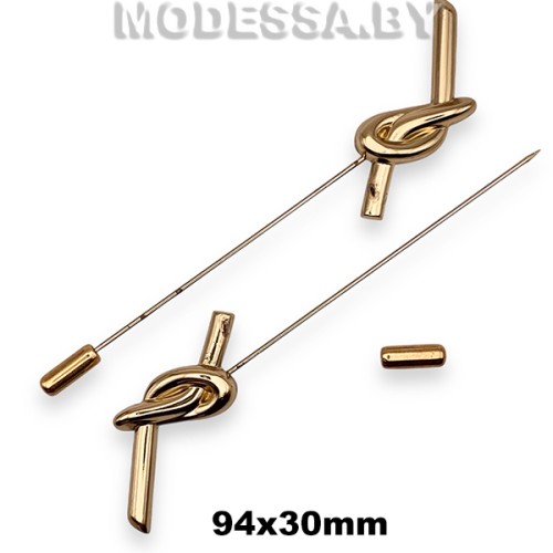 3717 R Брошь 94х30мм Ц:Золото