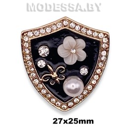 3811 Брошь 27х25мм Ц:Золото