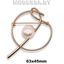 4200 R Брошь 63х45мм Ц:Золото