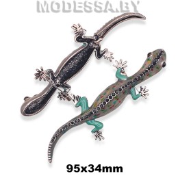 4301.10 Брошь "Ящерица" 95х34мм Ц:Никель 