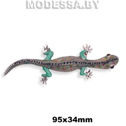 4301.10 Брошь "Ящерица" 95х34мм Ц:Никель 