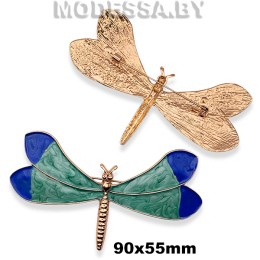 4301.29 Брошь "Стрекоза" 90х55мм Ц:Золото
