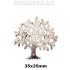 4301.4 Брошь "Дерево" 35х35мм Ц:Матовое серебро