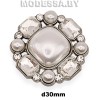 5195 R Брошь 30х30мм Ц:Никель