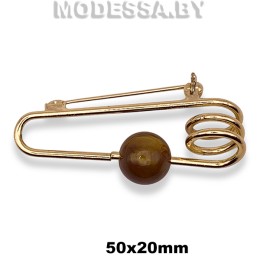 5231 H Брошь 50х20мм Ц:Золото
