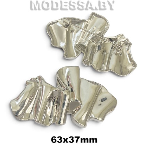 5288 R Брошь 63х37мм Ц:Никель