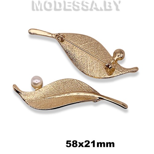 5514 H Брошь 58х21мм Ц:Золото