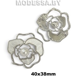 6861 HPR Брошь 40х38мм Ц:Никель