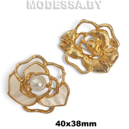 6861 HPR Брошь 40х38мм Ц:Золото