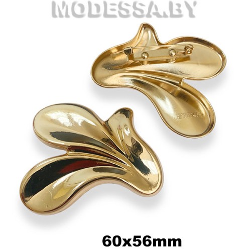 6946 HPR Брошь 60х56мм Ц:Золото