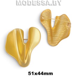 6955 HPR Брошь 51х44мм Ц:Матовое золото