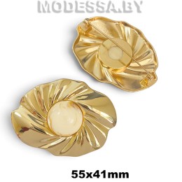 6982 HPR Брошь 55х41мм Ц:Золото