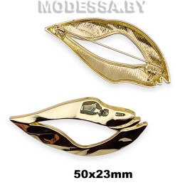 7222 HX Брошь 50х23мм Ц:Золото