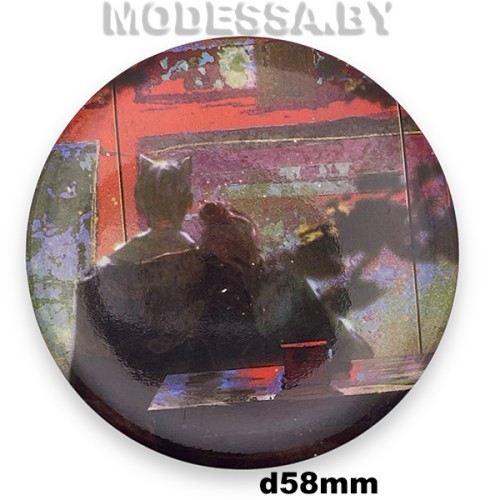 Значок-брошь для рюкзаков d58мм Ц:3