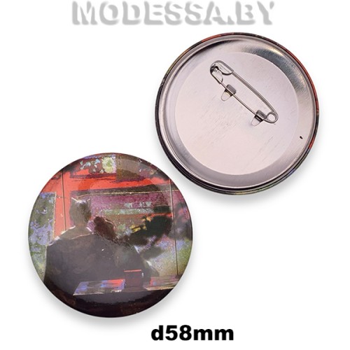 Значок-брошь для рюкзаков d58мм Ц:3