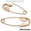 1810 HPC булавка декоративная Ц:Gold matt 100х33mm