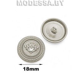 160-18XT-B пуговица из недрагоценного металла 18мм Ц:Nickel