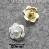 JRBG190-20MM пуговица из недрагоценного металла со вставками из страз Ц:WG