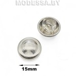 262-15XT-B Пуговица металлическая d15мм Ц:Никель