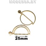 6211 H Пряжка металлическая 25мм Ц:Золото