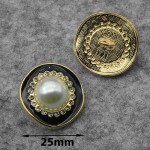 7462B-25 GB Пуговица металлическая 25х25мм 