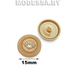 160-15 XT-B пуговица из недрагоценного металла 15мм Ц:Gold matt