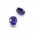 2091 8х10мм стразы стекл. в оправе Ц:Синий